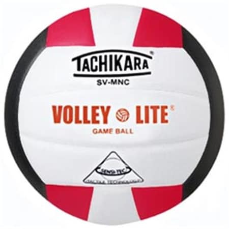 Tachikara Tachikara SVMNC.SWB Volley-Lite Volleyball - Scarlet-White-Black SVMNC.SWB